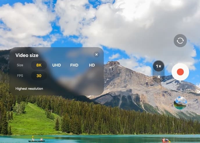 Galaxy Z Fold8 Ultra merekam video 8K dengan pratinjau di layar utama