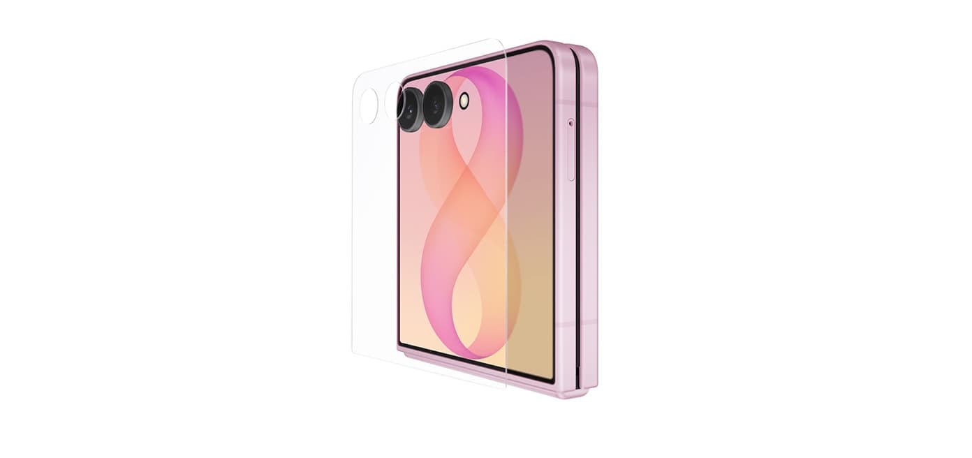 Galaxy Z Flip8 terkena cipratan air dengan layar tetap menyala
